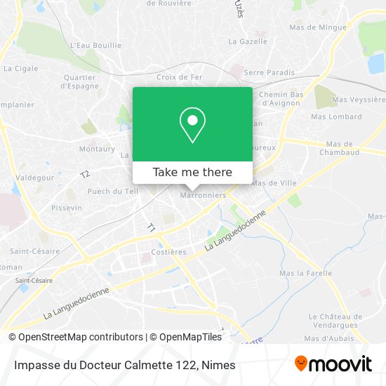 Impasse du Docteur Calmette 122 map
