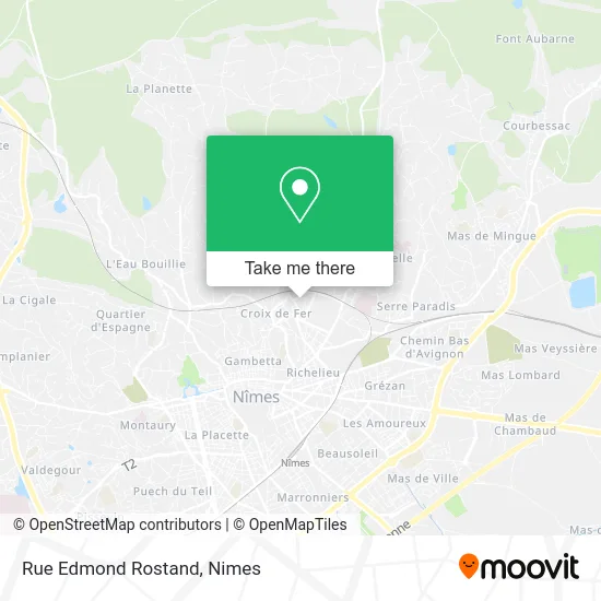 Rue Edmond Rostand map