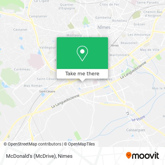 Mapa McDonald's (McDrive)