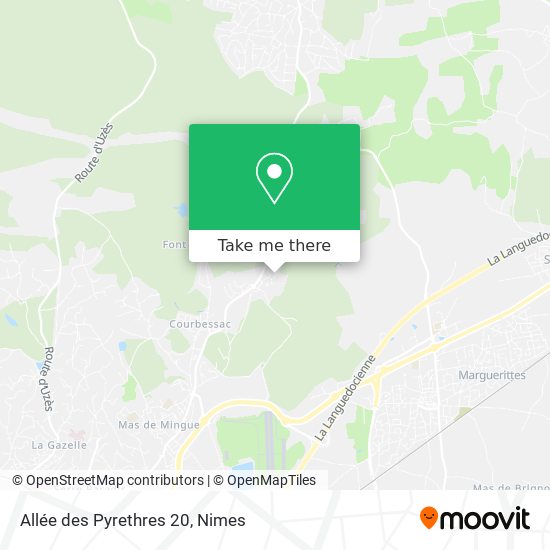 Allée des Pyrethres 20 map