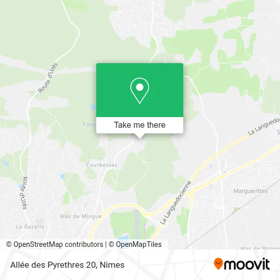 Allée des Pyrethres 20 map