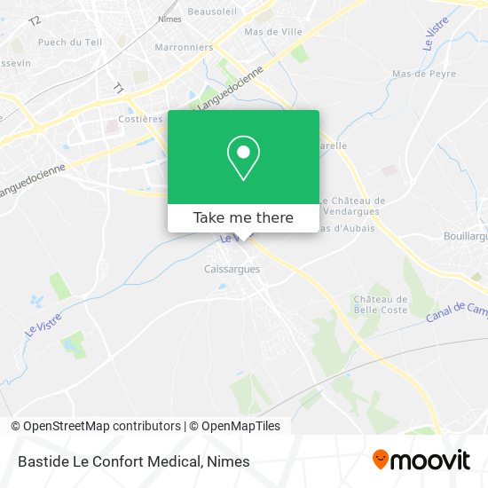 Mapa Bastide Le Confort Medical