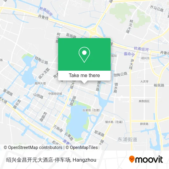 绍兴金昌开元大酒店-停车场 map