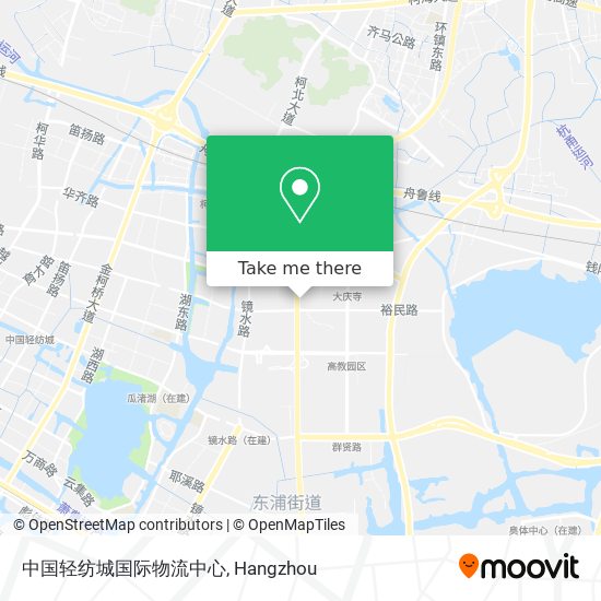 中国轻纺城国际物流中心 map
