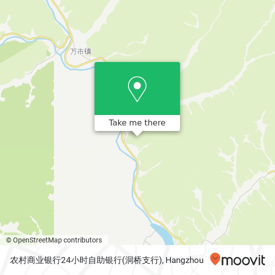 农村商业银行24小时自助银行(洞桥支行) map