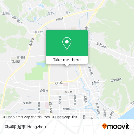 新华联超市 map