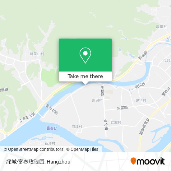 绿城·富春玫瑰园 map
