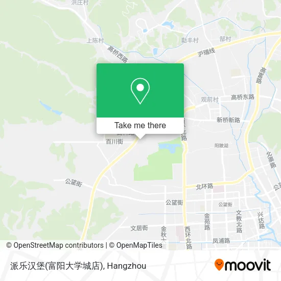 派乐汉堡(富阳大学城店) map