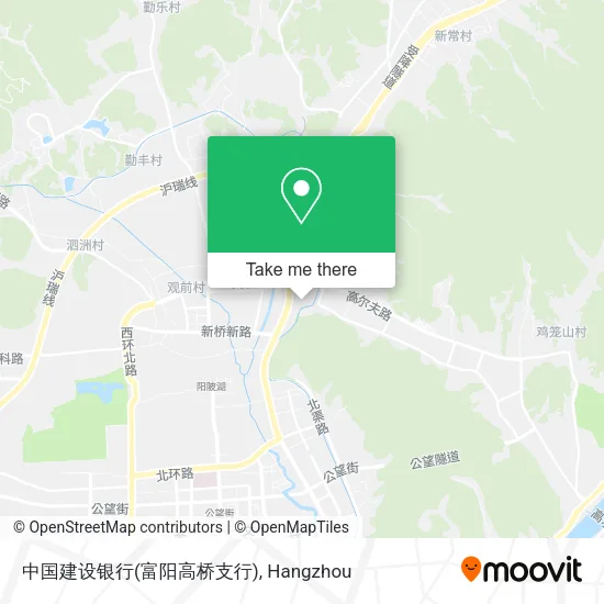 中国建设银行(富阳高桥支行) map