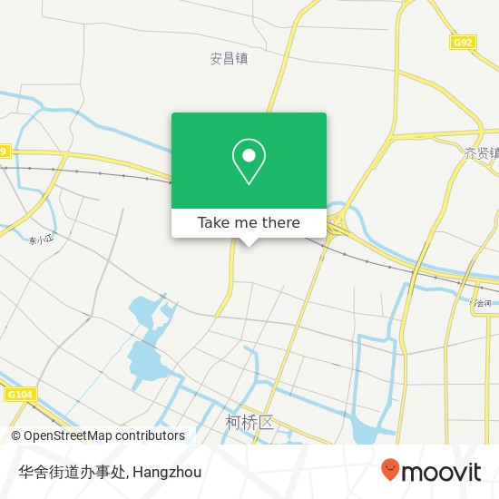 华舍街道办事处 map