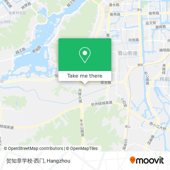 贺知章学校-西门 map