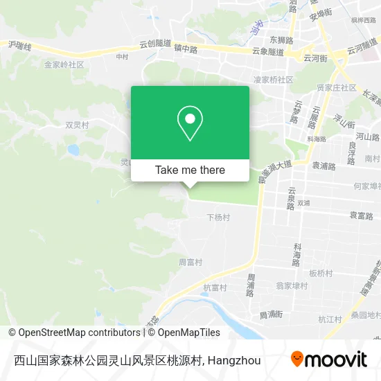 西山国家森林公园灵山风景区桃源村 map