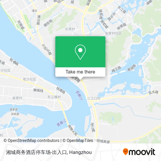 湘城商务酒店停车场-出入口 map