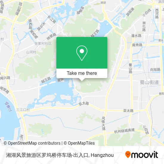 湘湖风景旅游区罗坞桥停车场-出入口 map