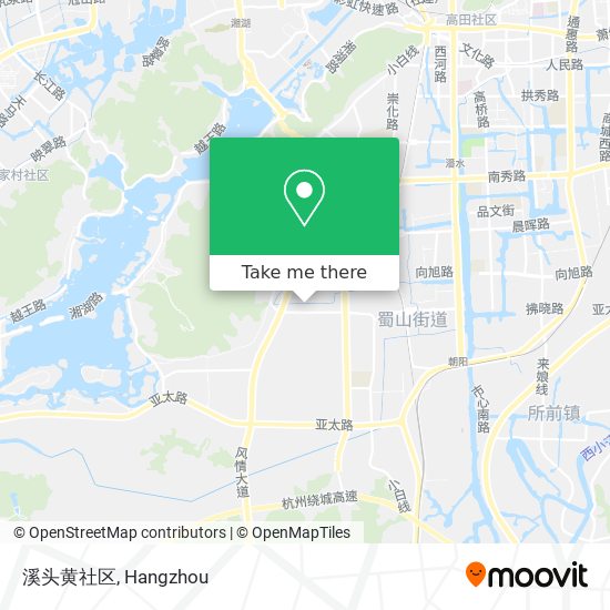 溪头黄社区 map
