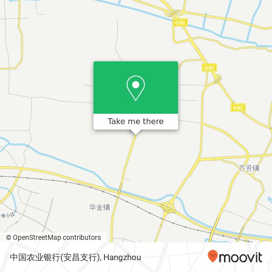 中国农业银行(安昌支行) map