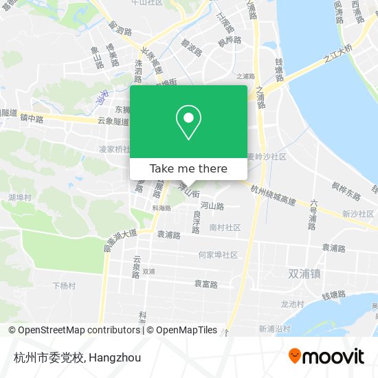 杭州市委党校 map