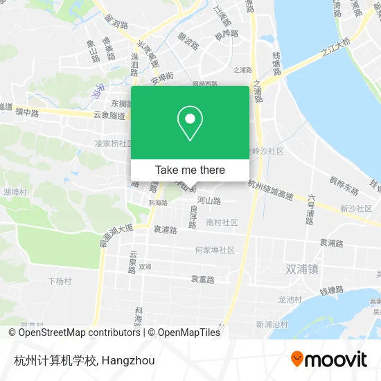 杭州计算机学校 map