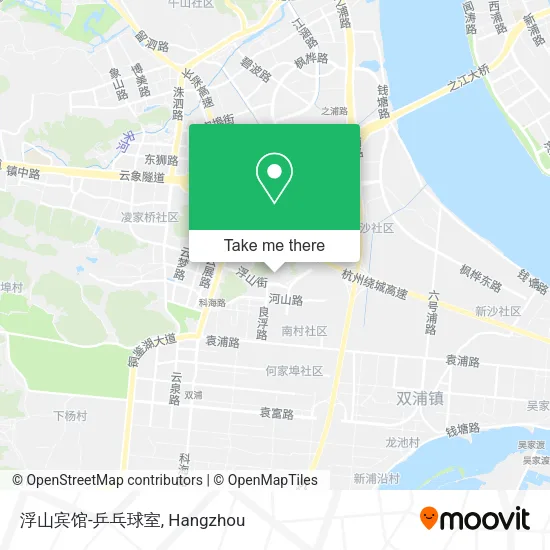 浮山宾馆-乒乓球室 map