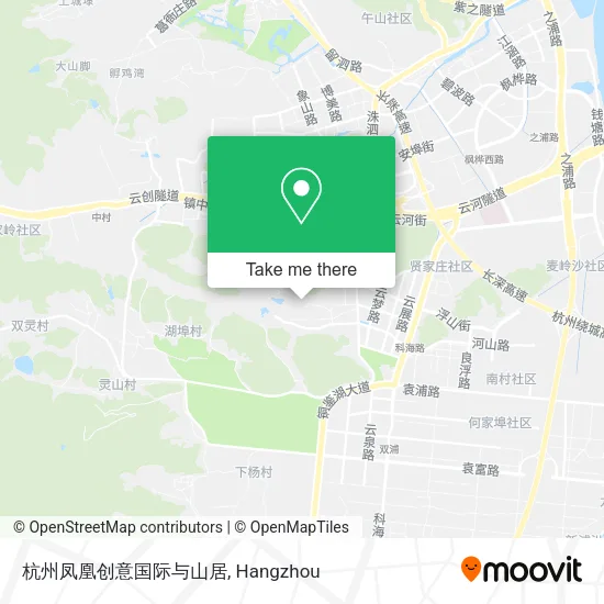 杭州凤凰创意国际与山居 map