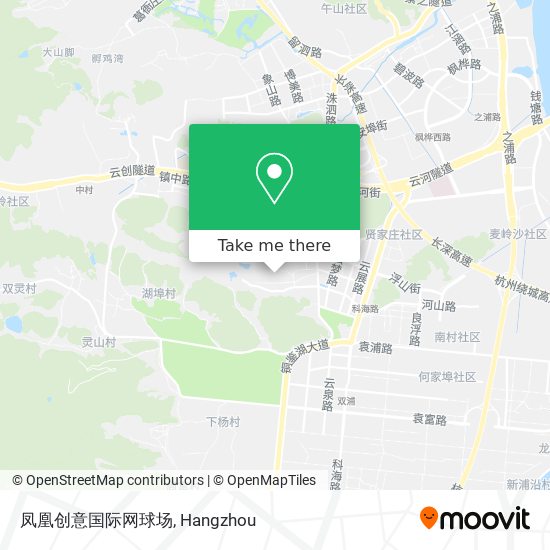 凤凰创意国际网球场 map