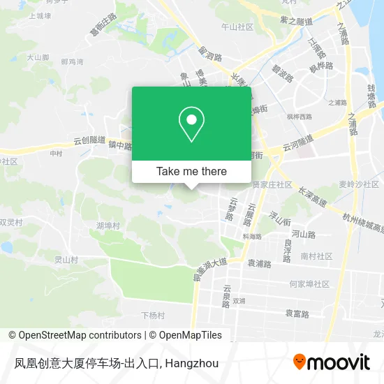 凤凰创意大厦停车场-出入口 map