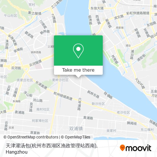 天津灌汤包(杭州市西湖区渔政管理站西南) map