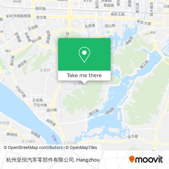 杭州亚恒汽车零部件有限公司 map