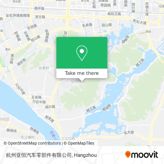 杭州亚恒汽车零部件有限公司 map