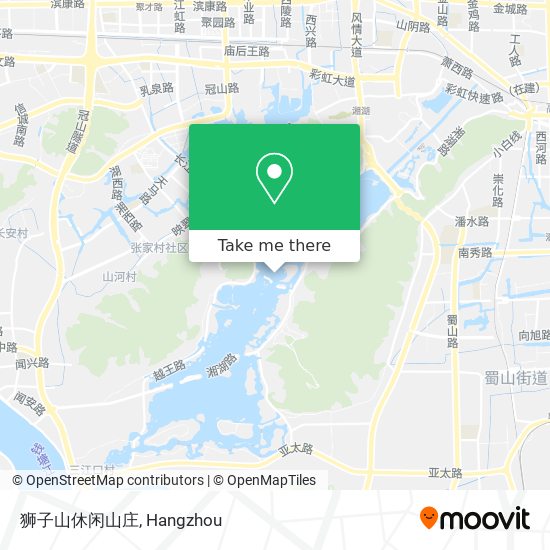 狮子山休闲山庄 map