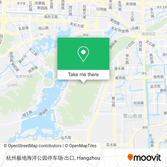 杭州极地海洋公园停车场-出口 map