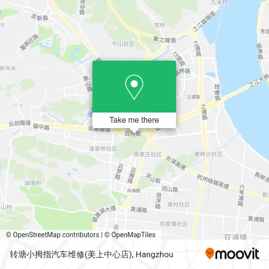 转塘小拇指汽车维修(美上中心店) map