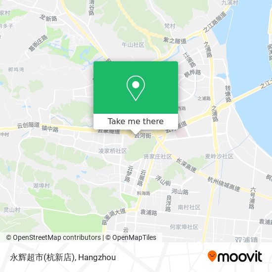 永辉超市(杭新店) map