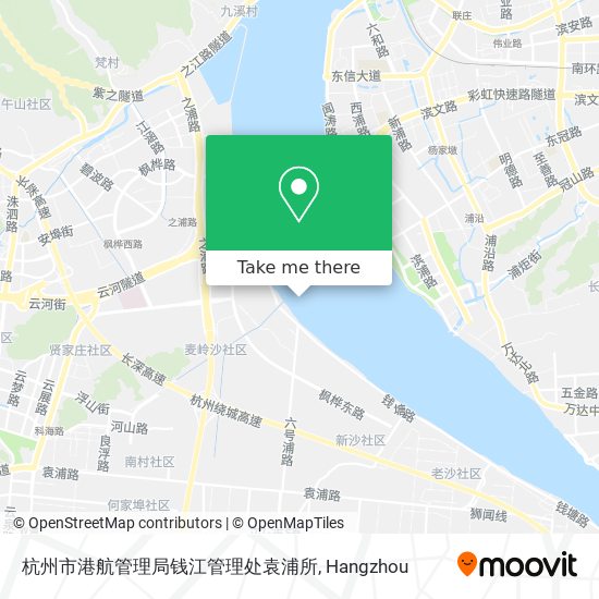 杭州市港航管理局钱江管理处袁浦所 map