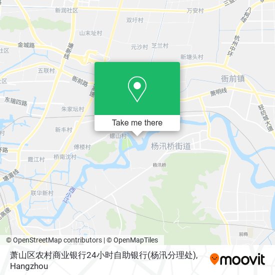 萧山区农村商业银行24小时自助银行(杨汛分理处) map
