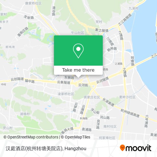 汉庭酒店(杭州转塘美院店) map