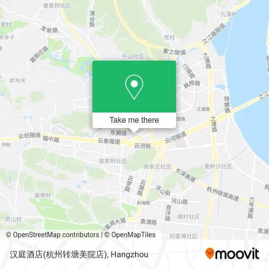 汉庭酒店(杭州转塘美院店) map