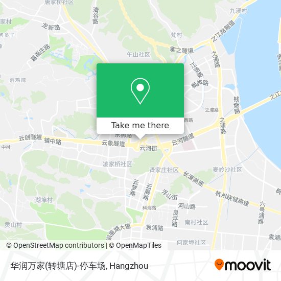 华润万家(转塘店)-停车场 map