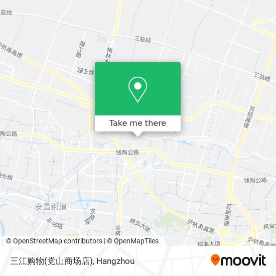 三江购物(党山商场店) map
