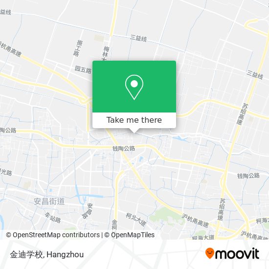 金迪学校 map