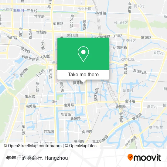 年年香酒类商行 map