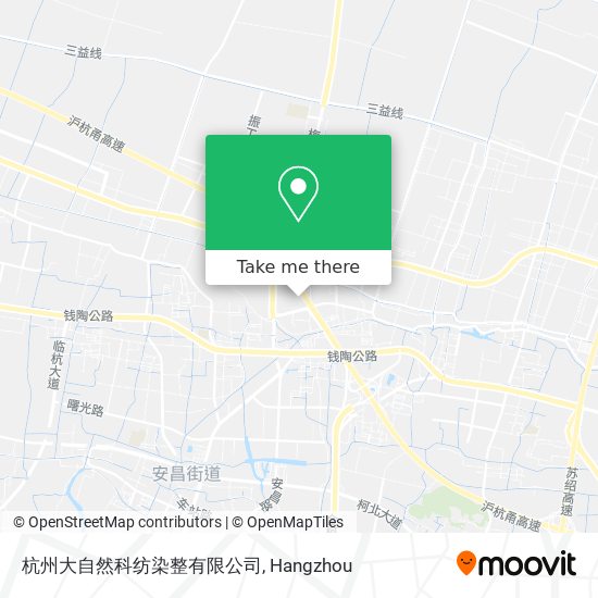 杭州大自然科纺染整有限公司 map