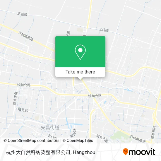 杭州大自然科纺染整有限公司 map