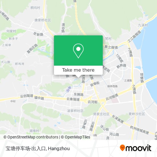 宝塘停车场-出入口 map
