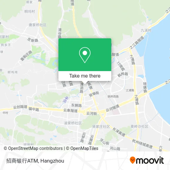 招商银行ATM map