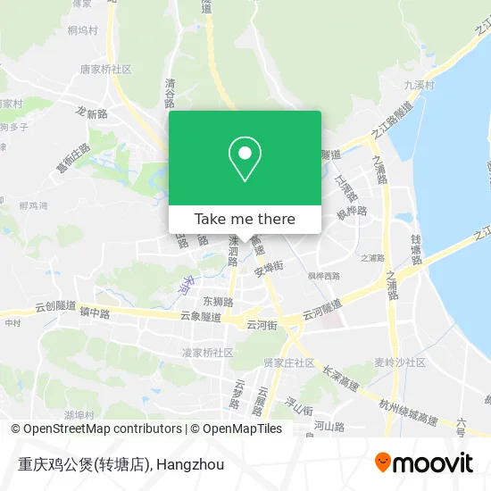 重庆鸡公煲(转塘店) map