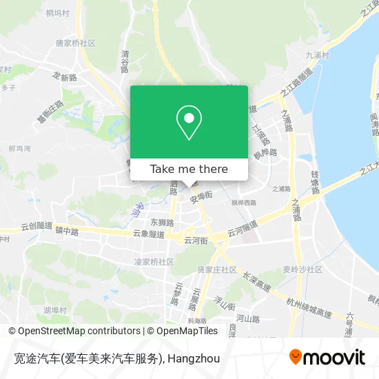 宽途汽车(爱车美来汽车服务) map