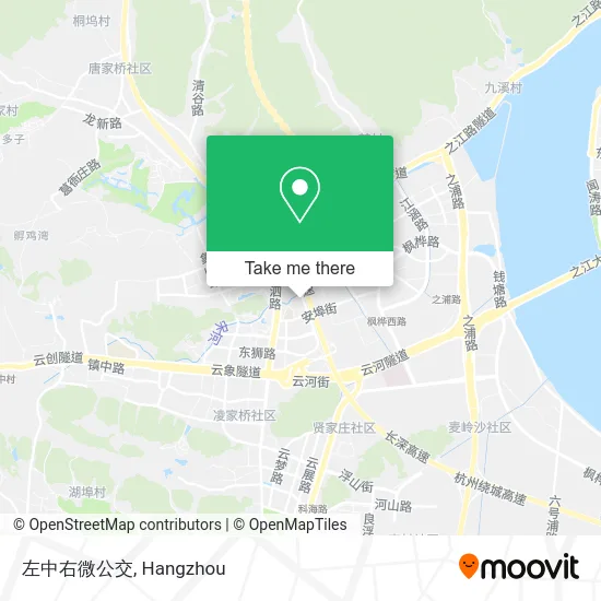 左中右微公交 map