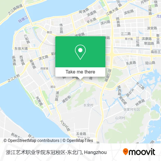 浙江艺术职业学院东冠校区-东北门 map