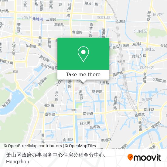 萧山区政府办事服务中心住房公积金分中心 map